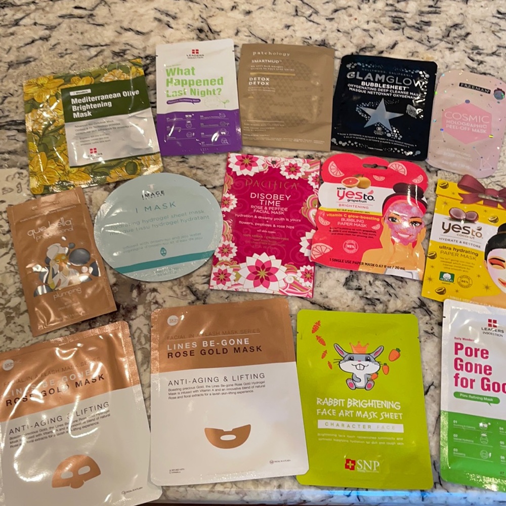 Assorted face masks